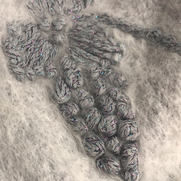 Soft grey metallic cord embroidered cardigan - Picture 5 of 10